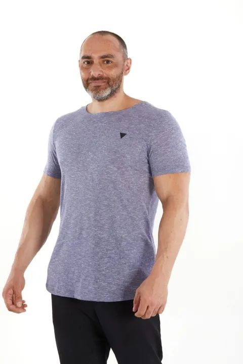 Camiseta Básica Unisex Rebell Azul - Foto 4