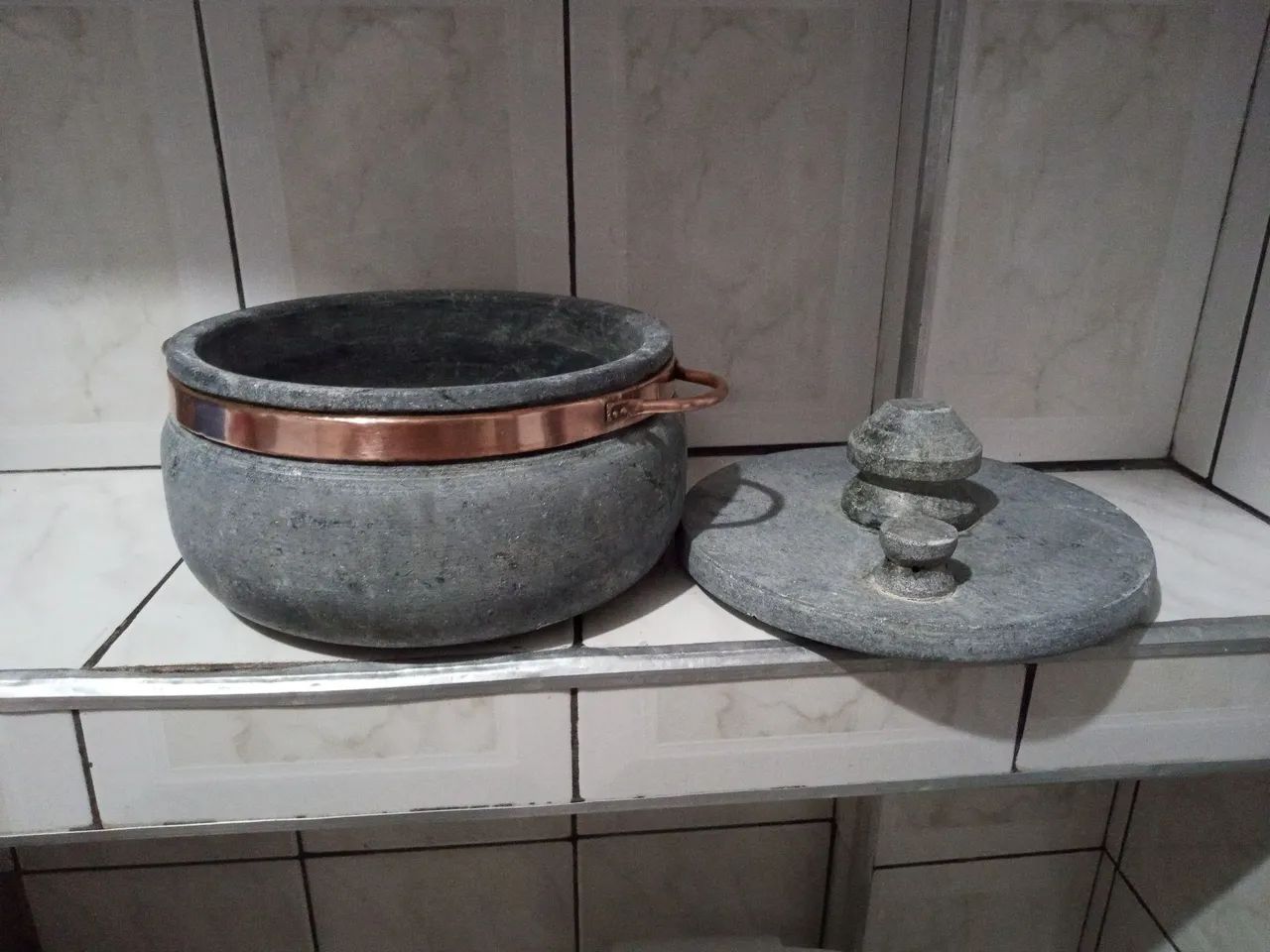 Panela de pressão de Pedra Sabão - Cozinha Saudável - Foto 2