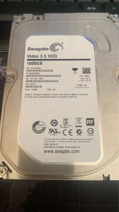 HD 1TB Seagate vídeo 3.5 HDD