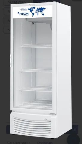 Refrigedor porta de vidro vcfm 433 litros - lançamento da marca fricon  - Foto 3