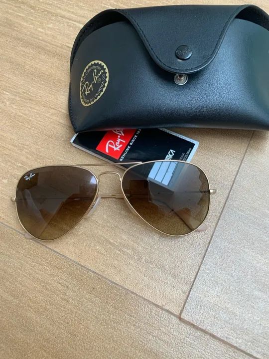Óculos de Sol Ray Ban Aviador Marrom RB3026 - Foto 2