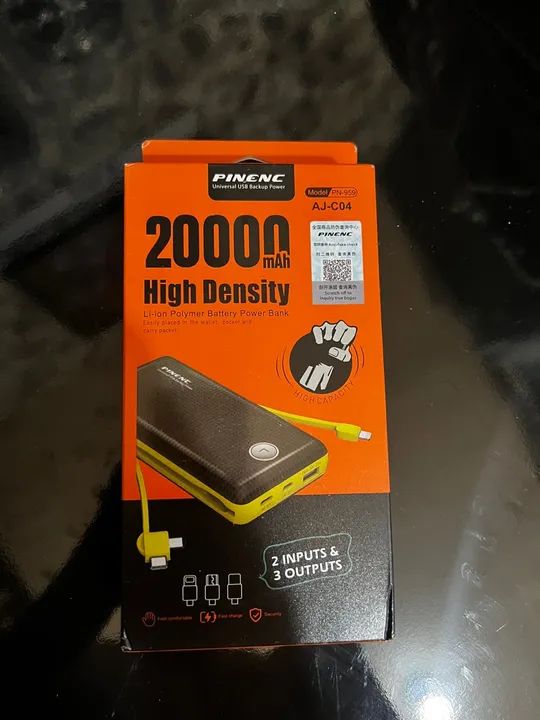 Carregador Portátil Pinenc com todas as entradas pra vender hoje