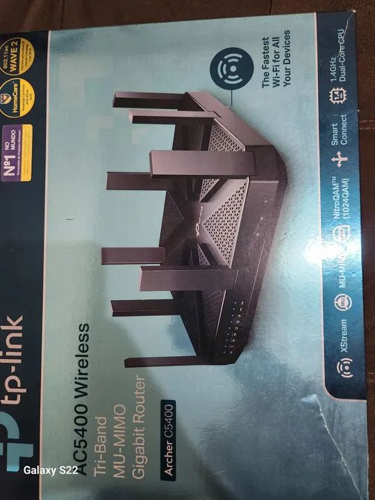 Roteador Tp-Link Archer C5400<br>Roteador Wireless Gigabit Tri-Band MU-MIMO