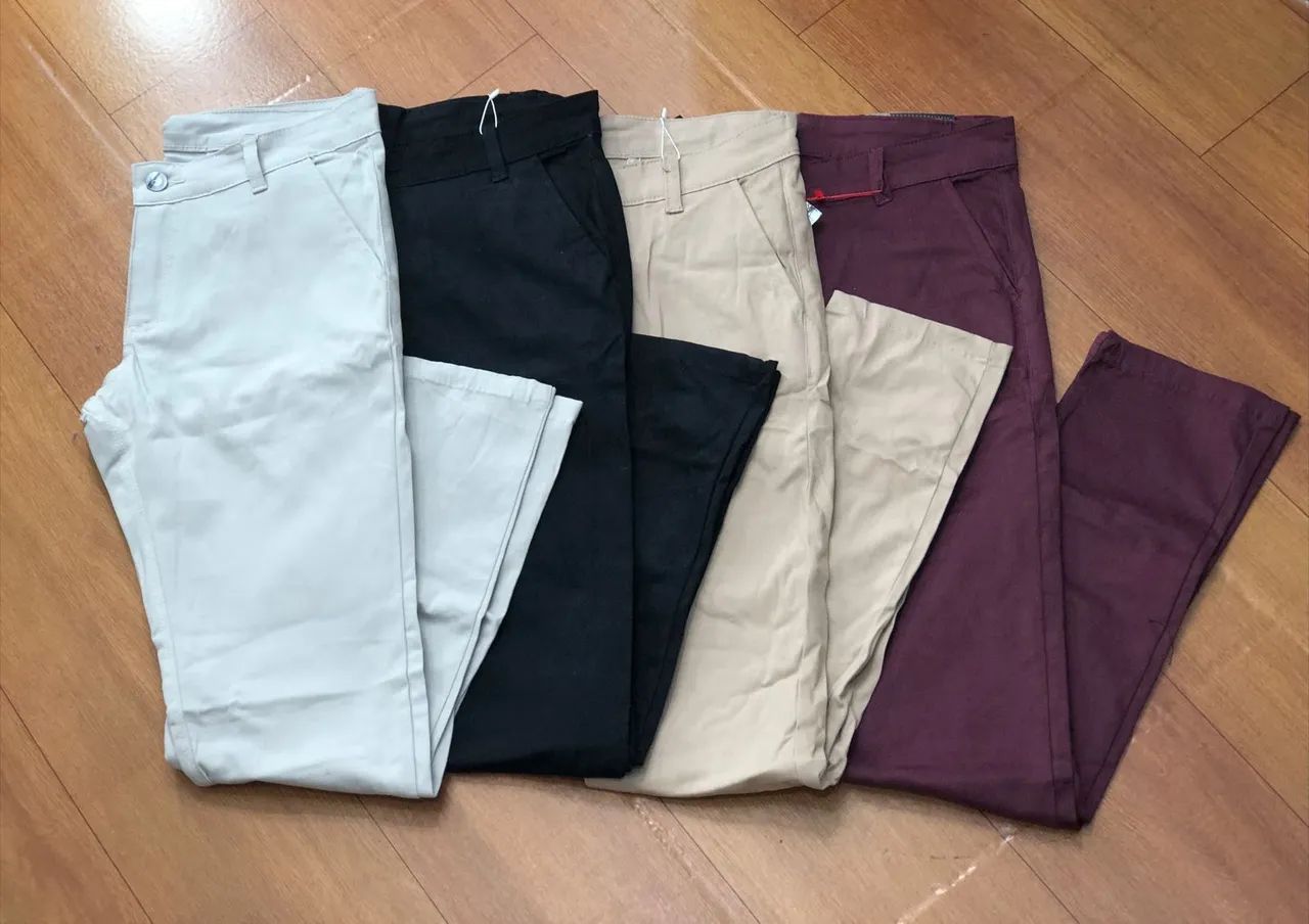 CALÇA SARJA ESPORTE SOCIAL MASCULINA - Foto 5