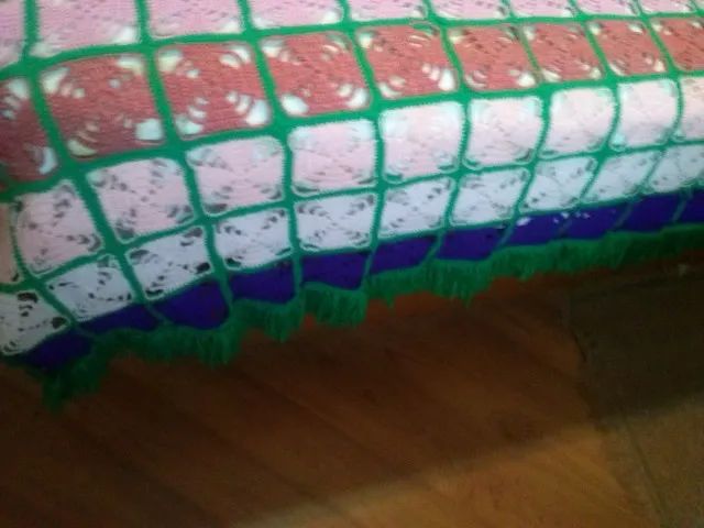 colcha crochê artesanal solteiro - Foto 3