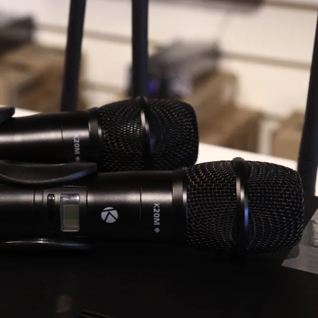 Microfone Valvulado Duplo Kadosh Sem Fio K 2002m Tube - Foto 3