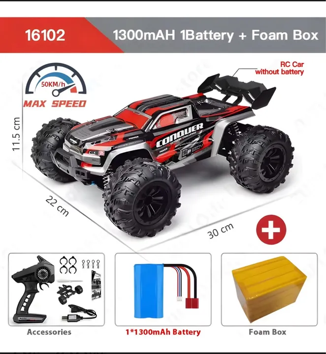 Carro de Controle Remoto Off-Road 4x4