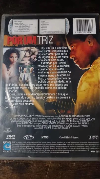 Por um triz filme dvd  - Foto 2