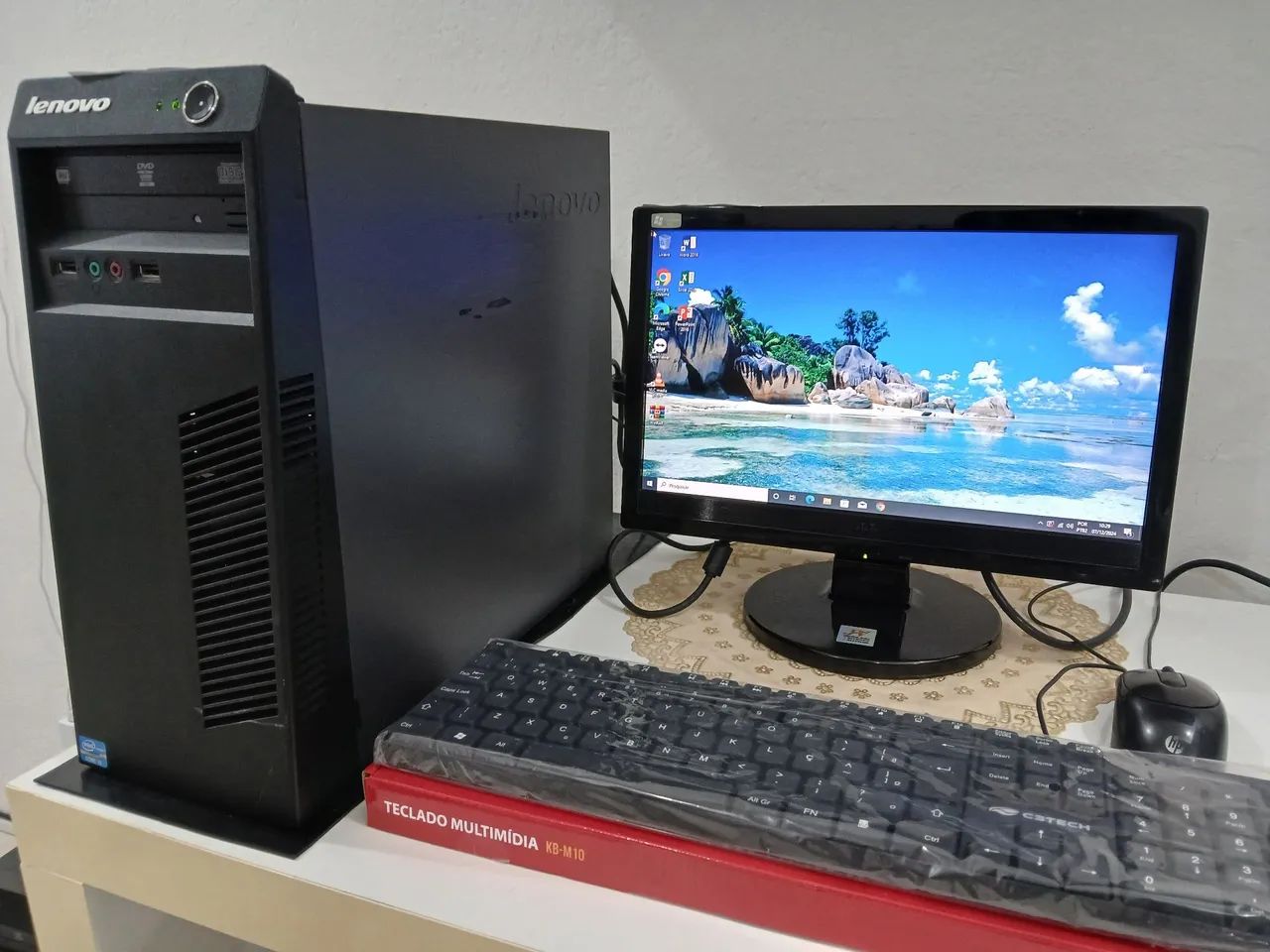 Complete Computer with Monitor + Mouse + Keyboard + Cables = With Warranty, Just Plug and Play64292069359363121