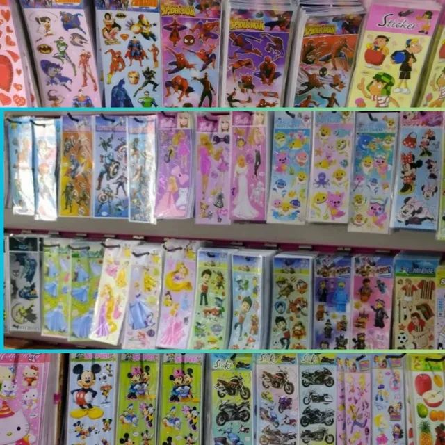 50 cartelas adesivo sticker etiquetas temas menina aleatórias  - Foto 4