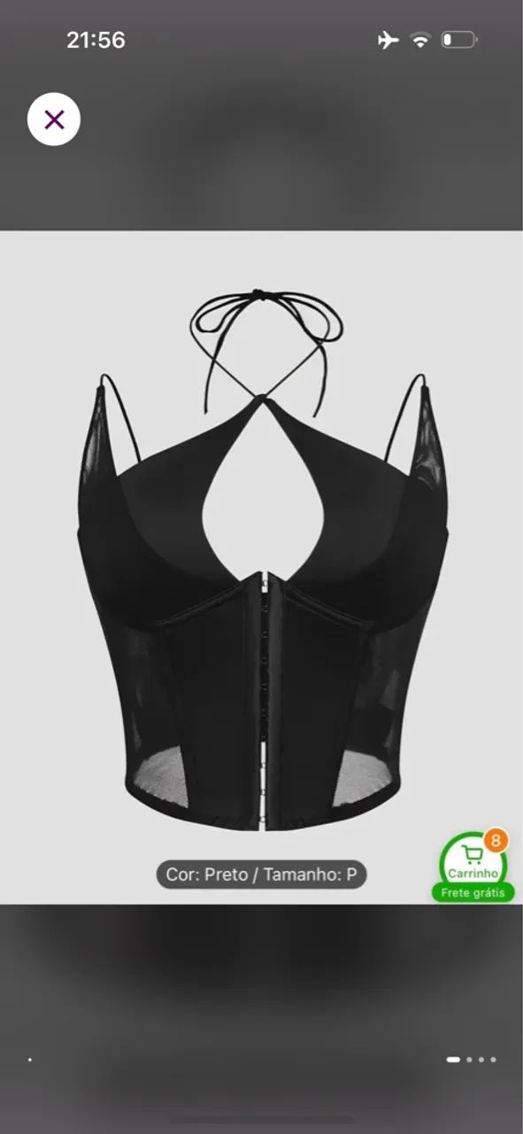 Corset preto