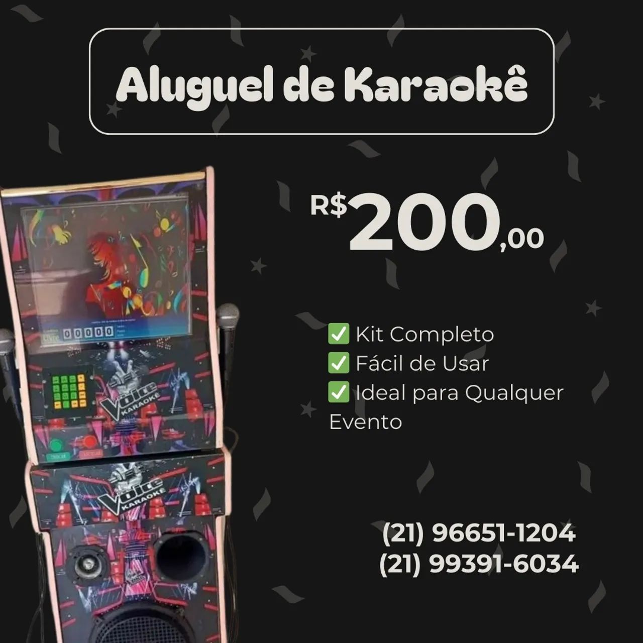 Karaokê Completo para Festas e Eventos