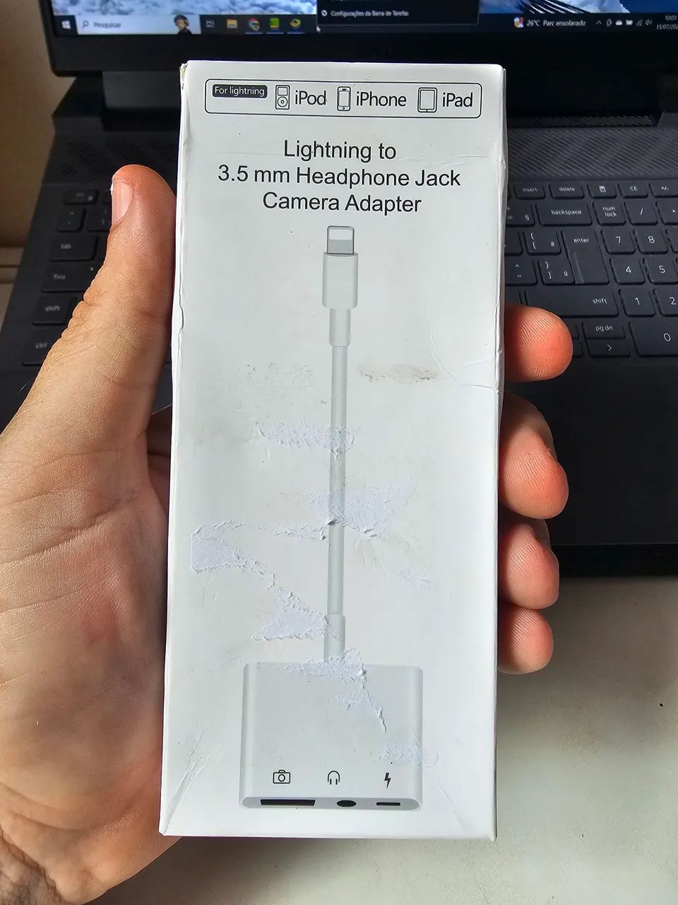 Adaptador Lightning para Fone de Ouvido e Câmera