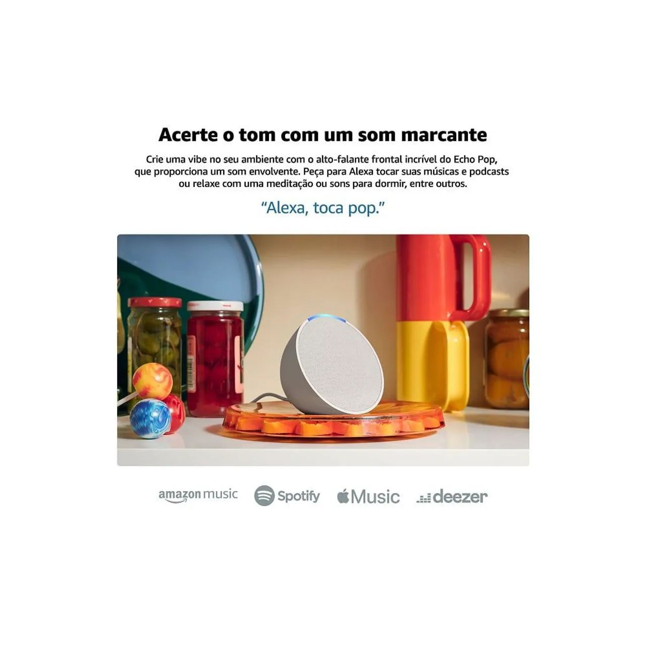 Alexa Echo Pop - Branca - Nova  - Foto 2