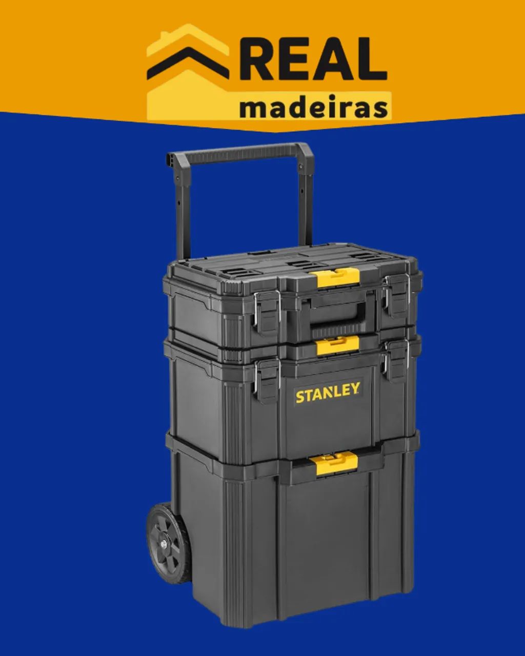 ? Caixa 3 em 1 Quick-Link com rodas 7" revestida de borracha STANLEY- STST83319-1 - Foto 3