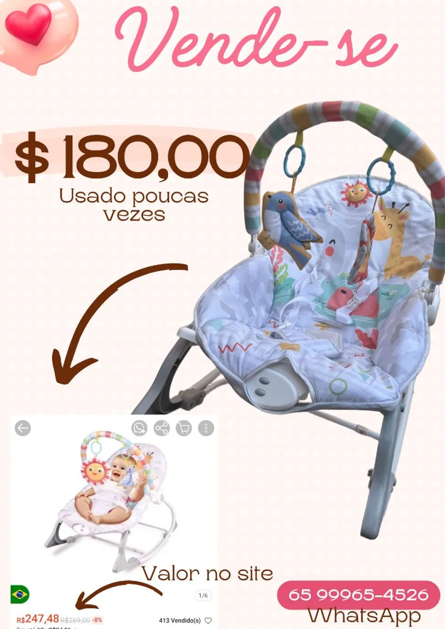 Balanço para Bebê - Divertido e Confortável