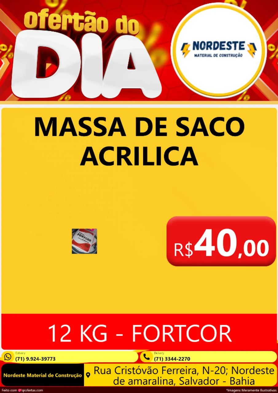 MASSA ACRILICA 12 KG - FORTCOR - Foto 4