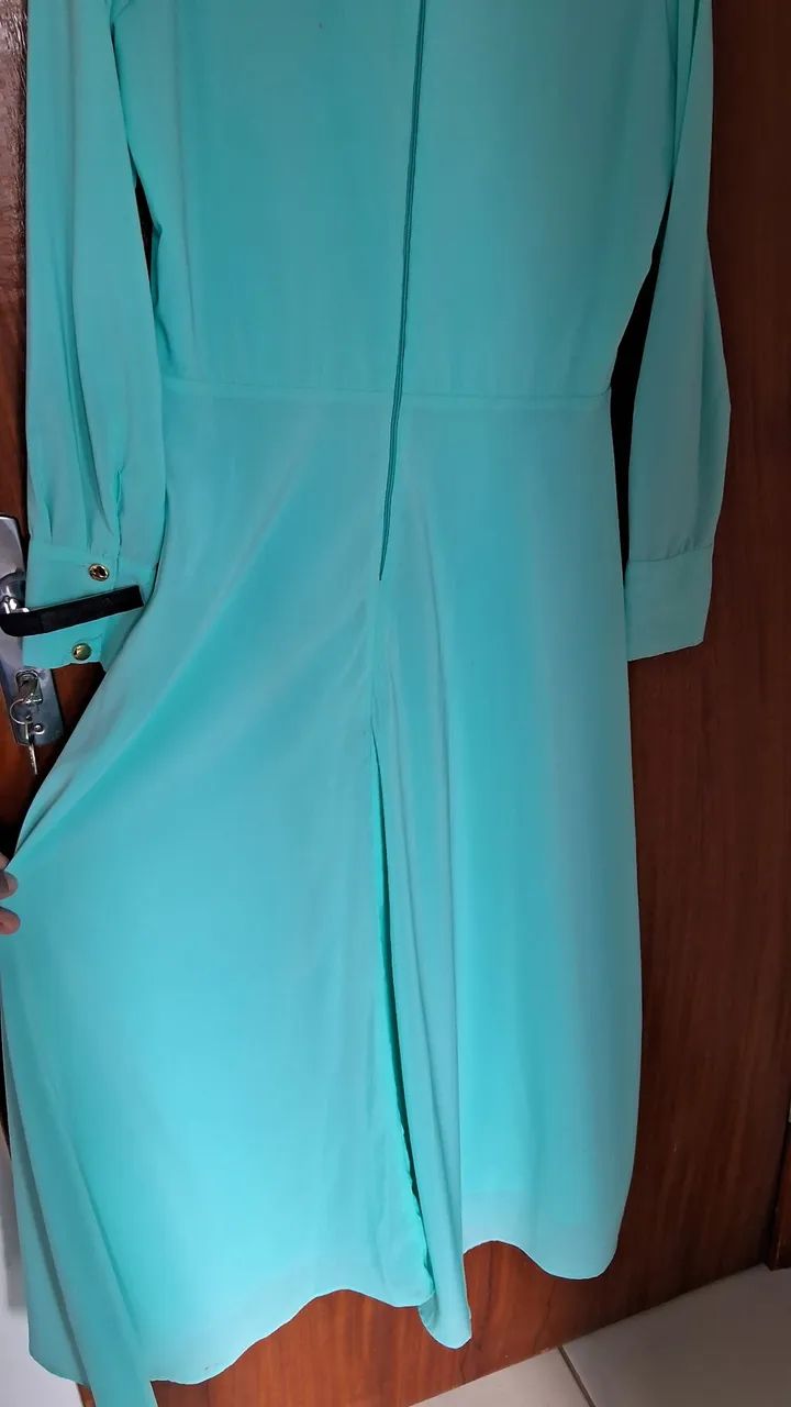 Vestido Azul Tiffany Elegante - Foto 5