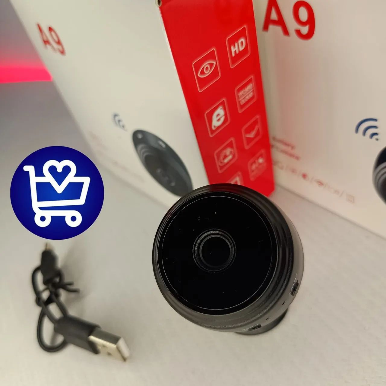 Câmera Espiã A9 Mini HD - Gravação Discreta - Foto 3