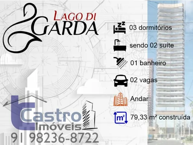 Entrega imediata LAGO DI GARDA . 3/4. 2 Suítes. 1 Vaga. I187