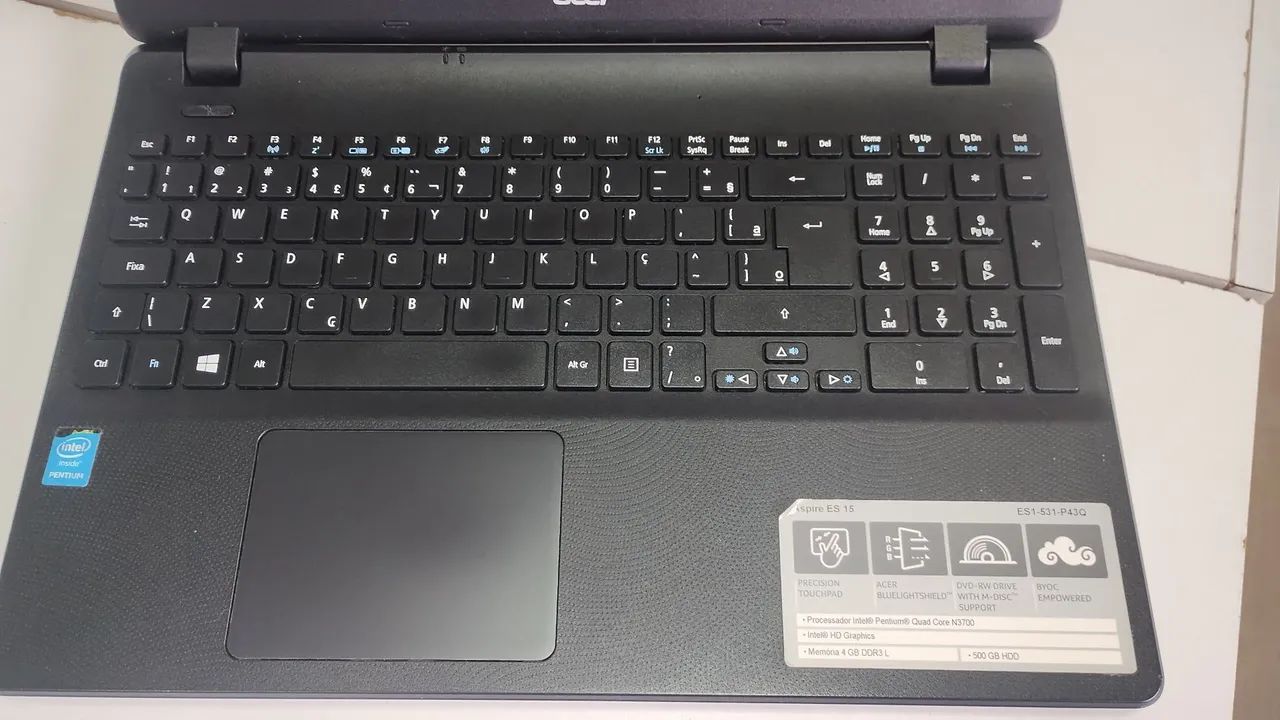 Notebook Acer / Pentium / 4Gb / SSD 60gb / Trla 15,6 - Foto 2