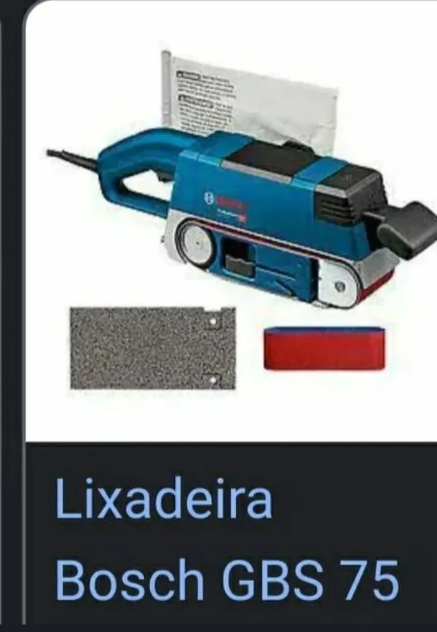 Lixadeira de Cinta Bosch GBS 75