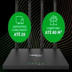 Roteador Intelbras  Wi-fi 5g Alta Potência 4 Antenas 5dbi Dual Band W5-1200f 1200mps  9400