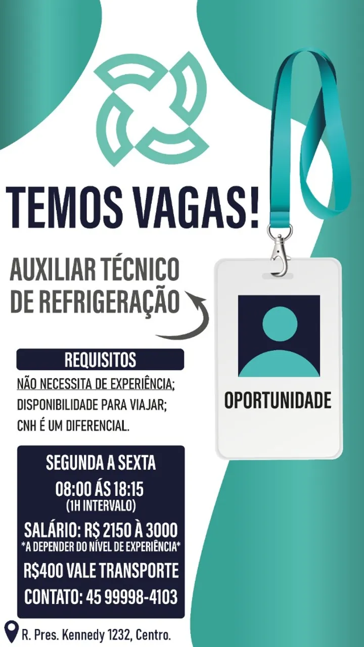 Auxiliar Técnico em Refrigeração ? ?