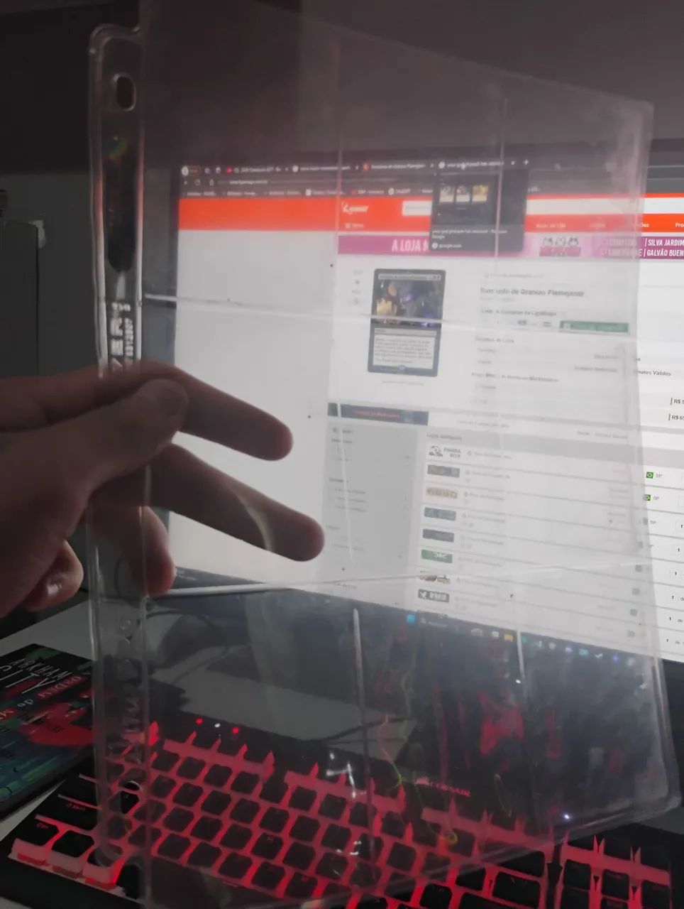 8 folhas ultra pro para cards