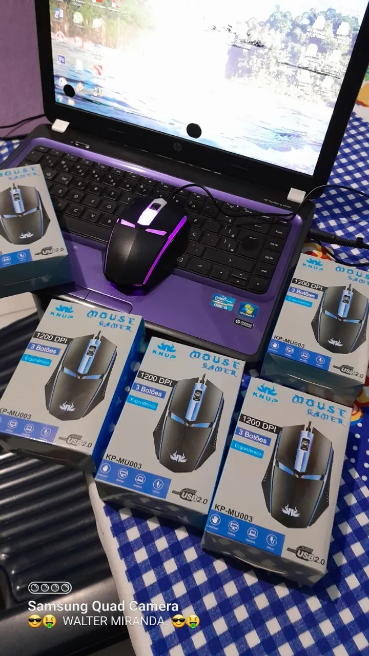 Mouse Gamer * Knup Luz 6 cores Retirar 49,99 PIX.