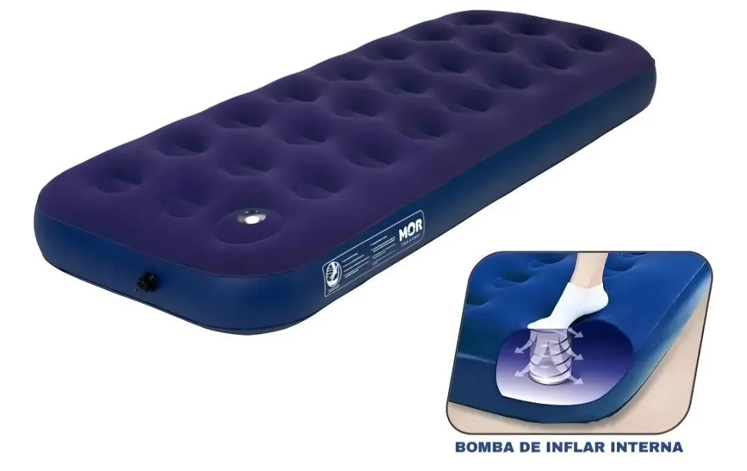 COLCHÃO INFLÁVEL SOLTEIRO MULTIUSO - Foto 3