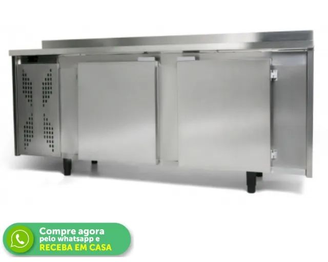 Balcão de Encosto Polar Inox 2 Metros 127v