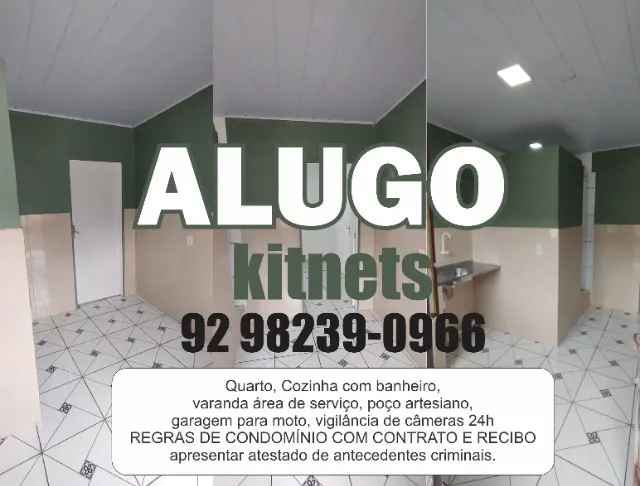 Alugo kitnetes para casal sem filhos * apenas interessados