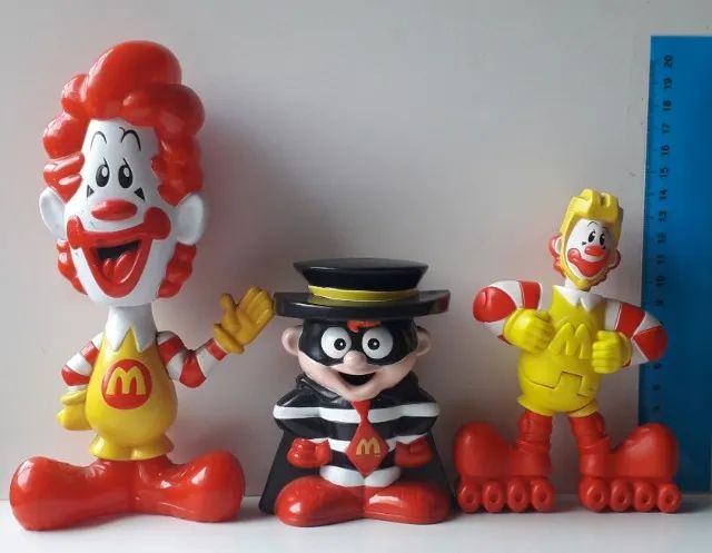 3 Bonecos McDonald's (usado)