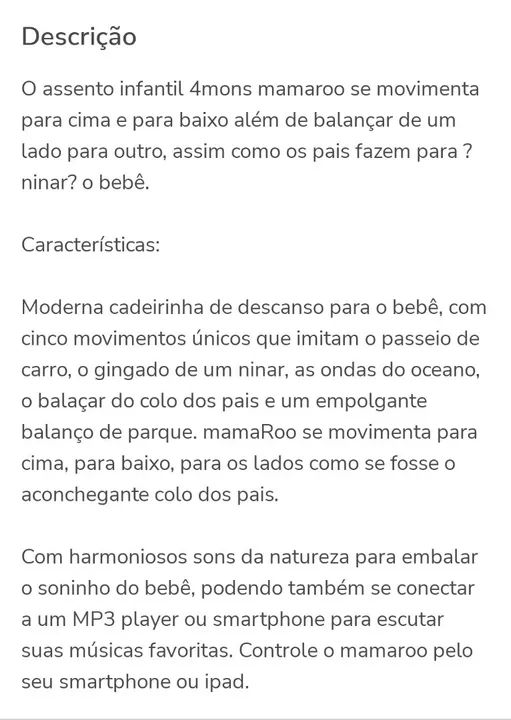 Cadeira de descanso e balanço eletrônica 4 moms - Foto 5