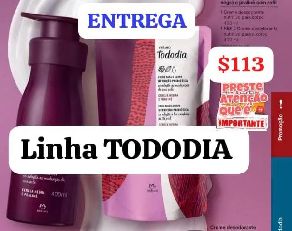 Linha Tododia Cereja e Praline Natura