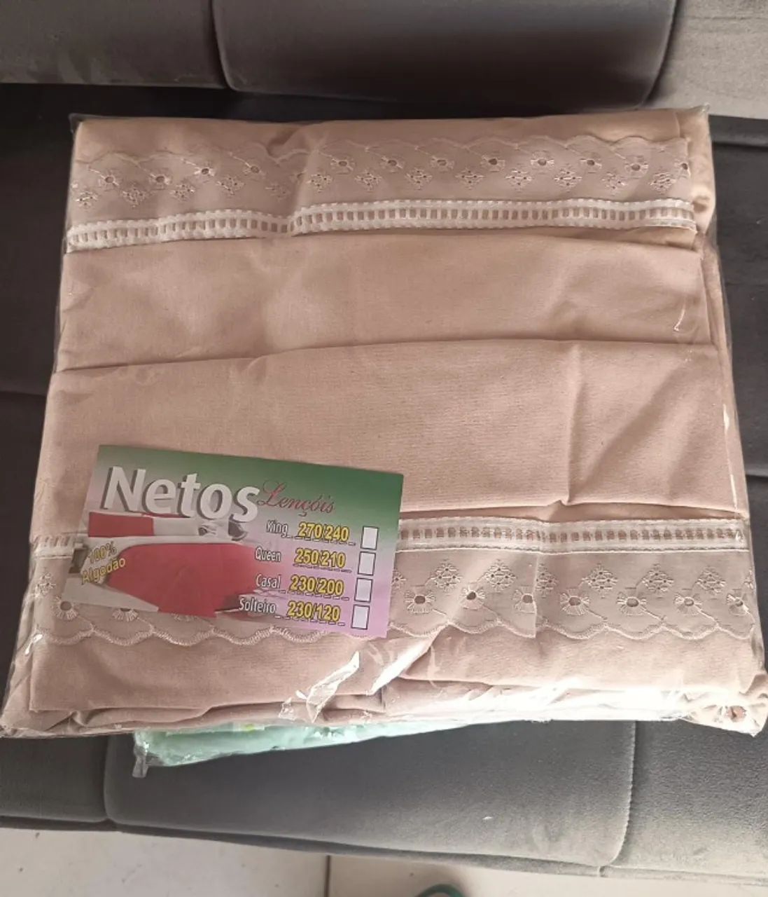 lencol casal malha  com 2 fronhas - promoçao - Foto 3