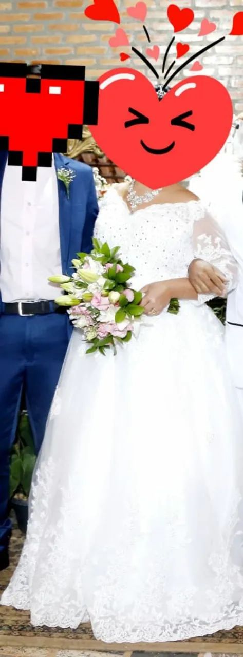 Vestido de noiva branco renda - Foto 2