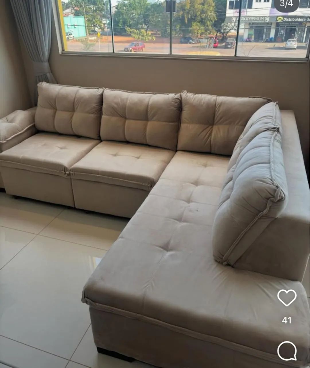 Sofá De Canto Confortável Ideal Para sua Sala  - Foto 4