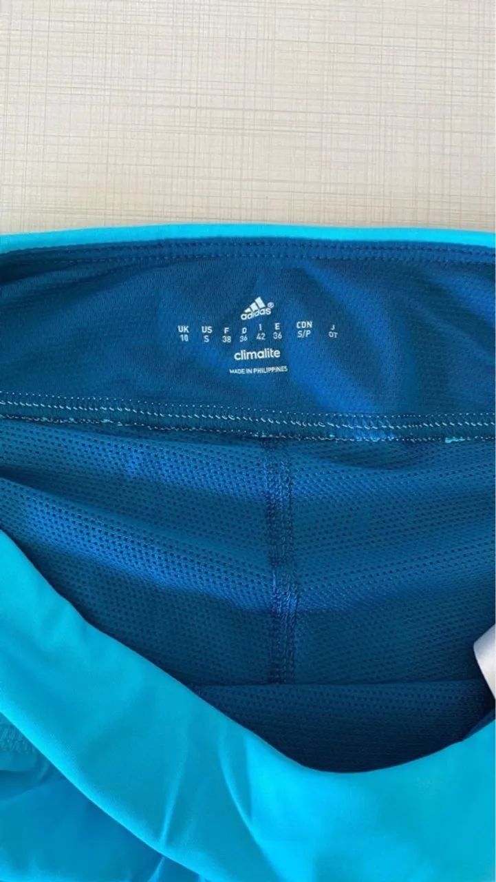 Short Saia Adidas Azul Original - Foto 5