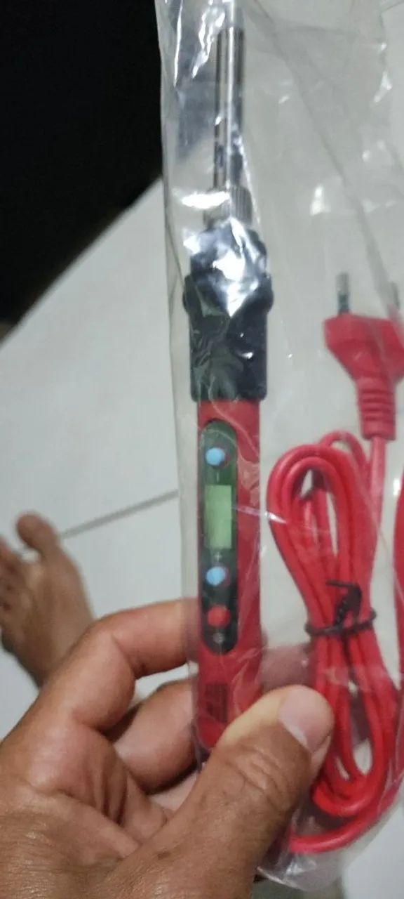 Ferro de solda com display digital com interruptor<br> - Foto 3