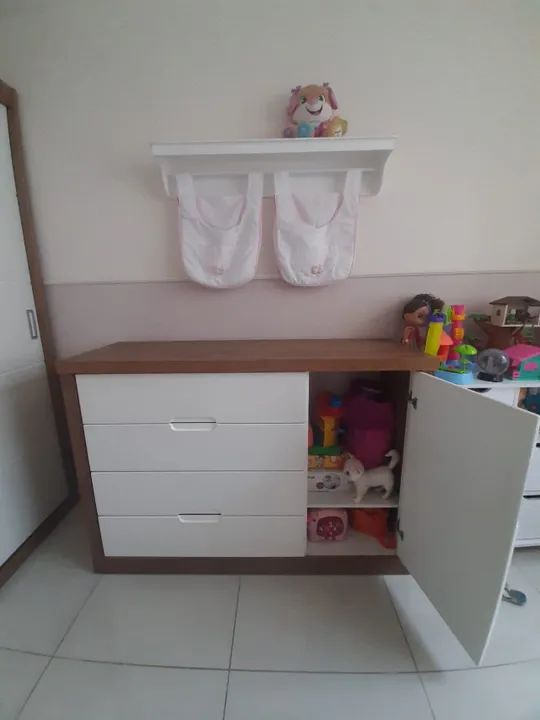 Comoda para quarto de bebe + porta fralda - Foto 2