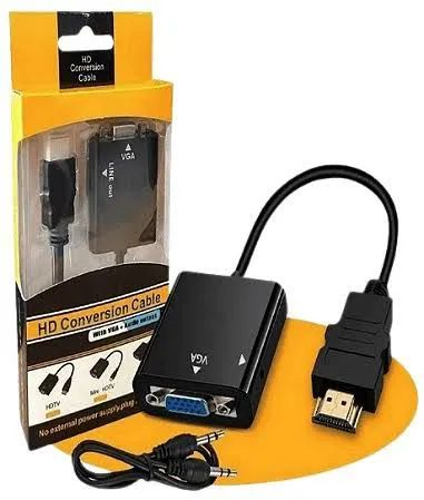 Adaptador vga hdmi monitor, computador 