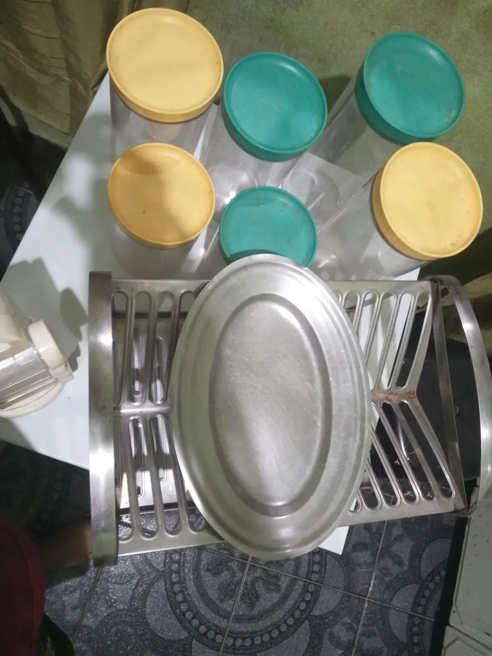 Escorredor BRINOX + Potes de Acrílico Para Temperos e Alimentos de Cozinha - Foto 5