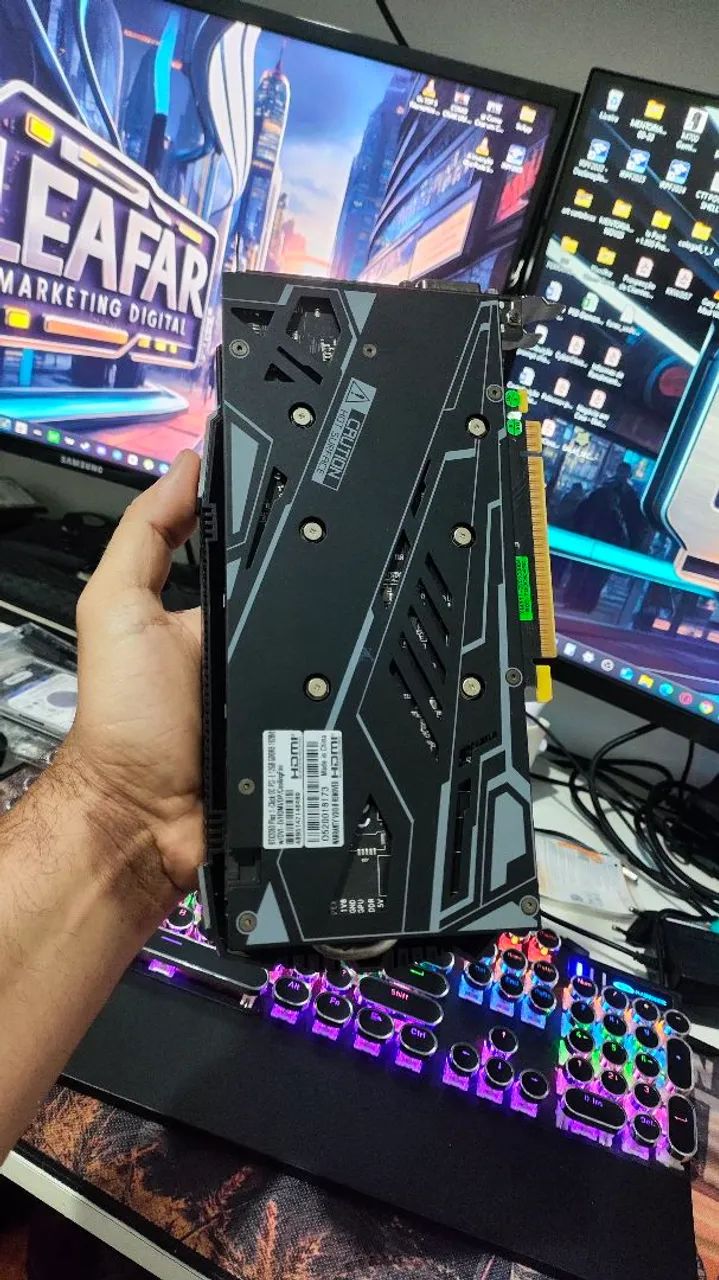 Placa de Vídeo Galax GeForce RTX 2060 1-Click OC Plus 12GB - Foto 4