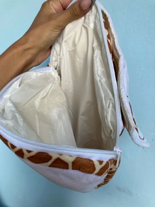 Mochilinha Infantil Escolar de Girafa - Foto 4