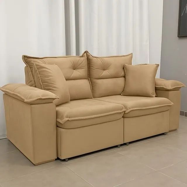 Sofá Retratil e Reclinavel Ferrari  2 mt65204499424258123
