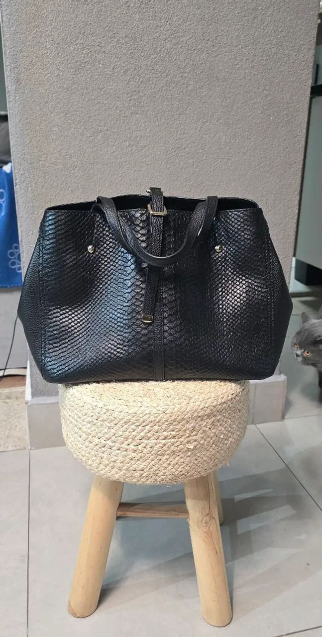 Bolsa média preta  - Foto 3