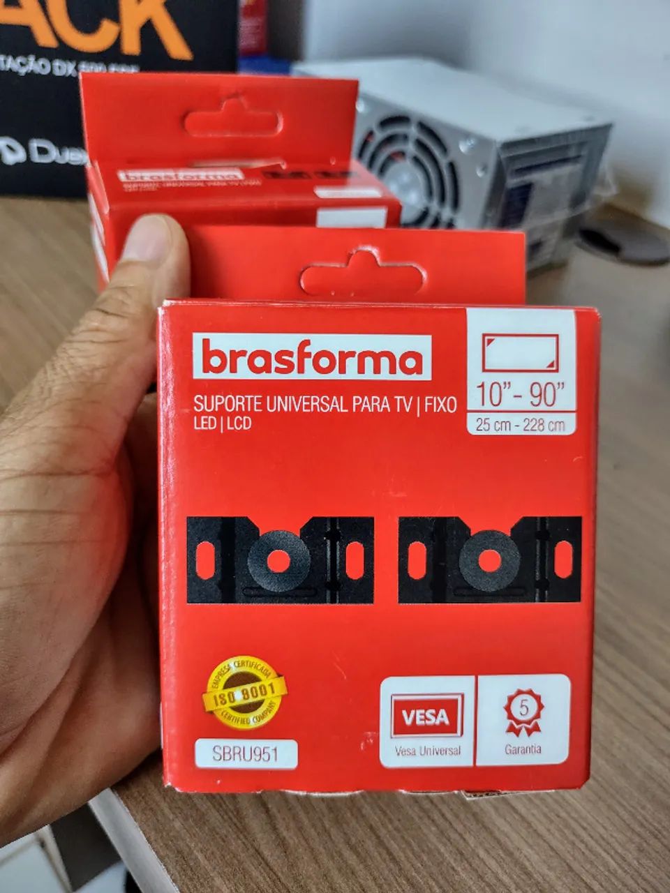 Suporte Brasforma Fixo Universal para TV Led, Lcd, Plasma, 3D e Smart TV de 10" a 90 - Foto 4