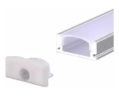 Perfil De Led Sobrepor Branco Slim 1 Metro Largura 17mm P/ Fita Led - Foto 3